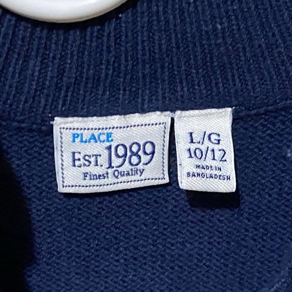Place Kid's Boy Striped Sweater Size Large (10-12) (PRE-LOVED) - Picture 3 of 5